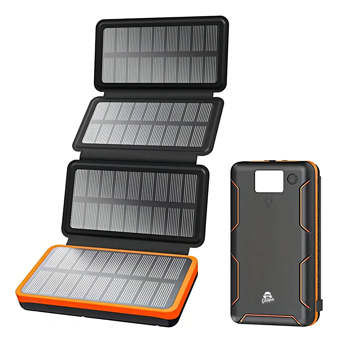 Foldable 1+3 Solar Panel Power Bank Portable Charger 20.000mAh (20W)